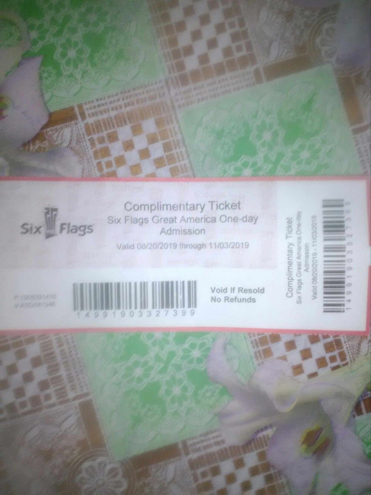 Boletos para el Six Flags