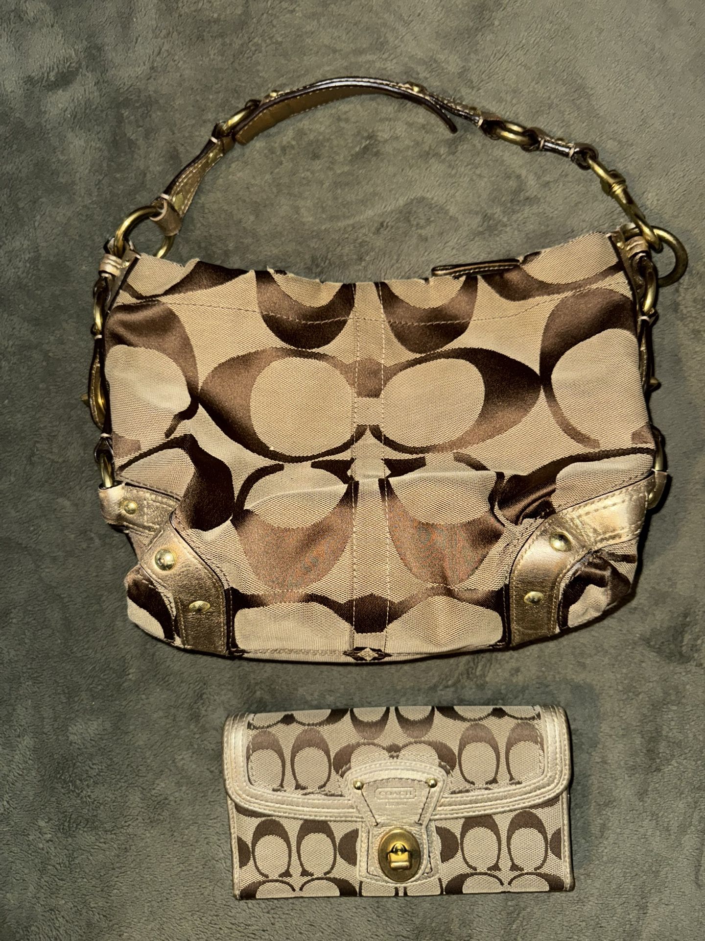 Vintage Coach Carly Hobo Handbag