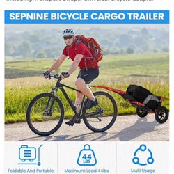New unopened Sepnine Compact Cargo Bicycle Trailer