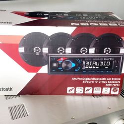 Dual Bluetooth Radio And 4 6.5 Speakers 