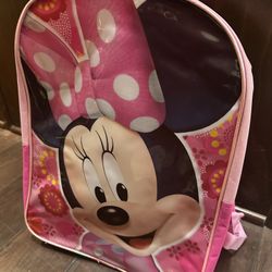 Disney Junior Minnie Mouse Flower 15" Girls Childrens Backpack Book Bag School 