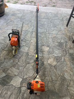 Chainsaw and Pole Pruner