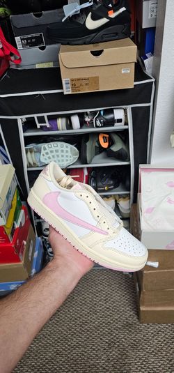Air jordan 1 low x cactus jack travis scott shy pink