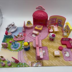 Hello Kitty Playset Sanrio 2008 My House Set Toy Figures Accessories.