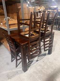 Dining room table with extension.