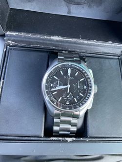 Bulova lunar pilot watch w/box