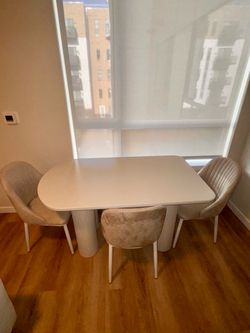 Dining Table Set with 4 Chairs,