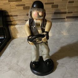 Biker figurine. Read description for details and location.