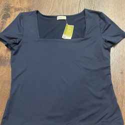 NEW Womans Navy Blue Shirt Size XL By Envié #13