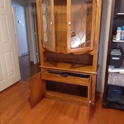 Oak China Hutch