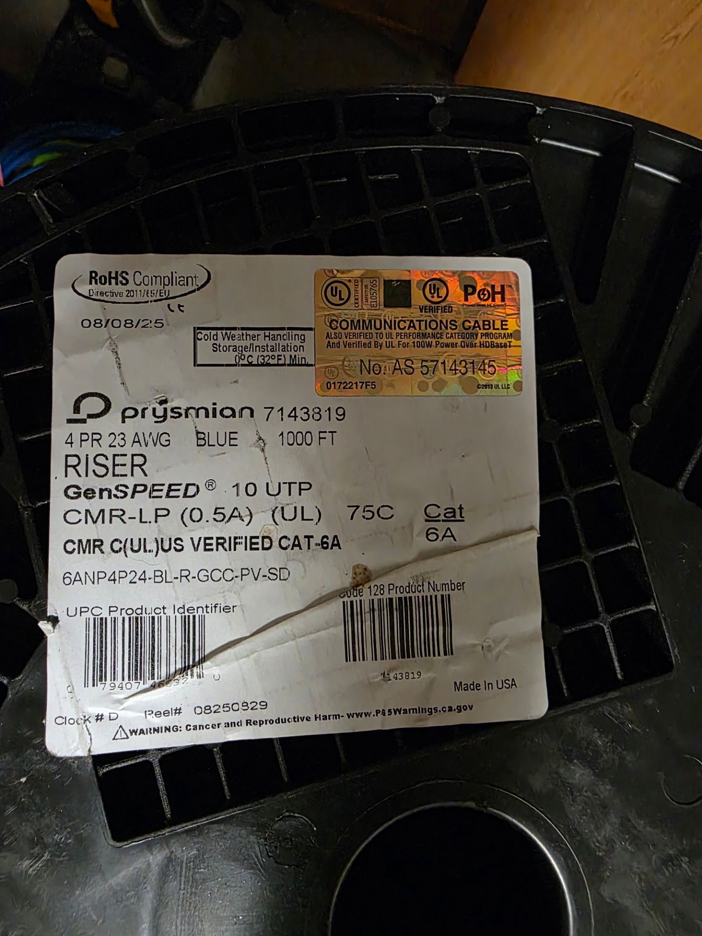 Cat6 A (1000ft) ×4