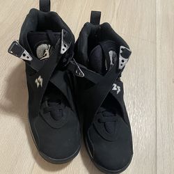 Air Jordan 8 Retro – Black – Size 7Y (Women’s 8.5) – Great Condition