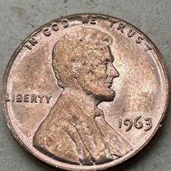 1964 Penny No Mint Mark ( Multiple Errors ) 