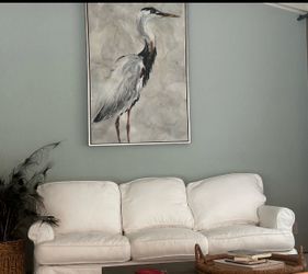 Matching White Sofas – Cozy Coastal Style Couch