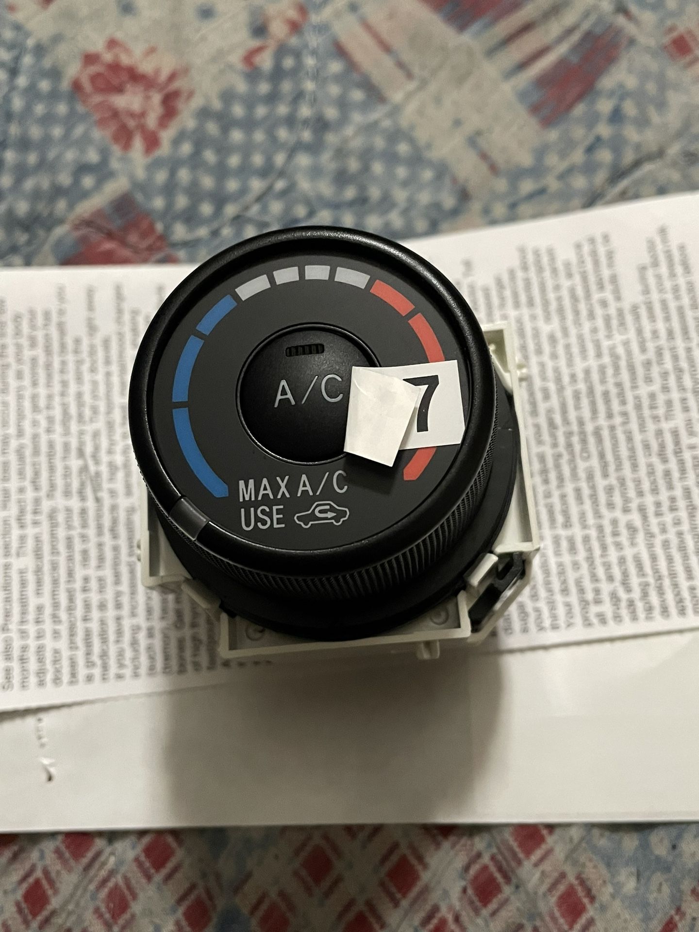 Toyota Corolla 09 climate control