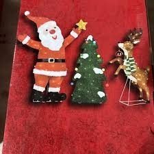 NEW Christmas LED Santa, Tree, And Reindeer SET 