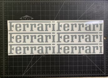 Ferrari Stickers (6-pack for $25)