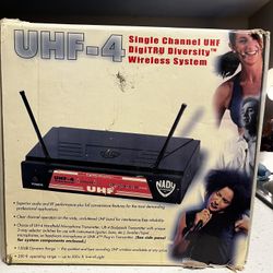Nady Wireless UHF-4 Single Channel UHF DigiTRU Diversity Wireless System 