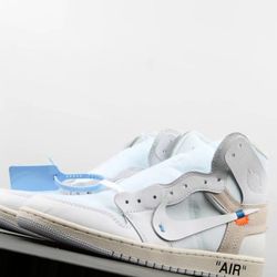 Jordan 1 High Off White White 7