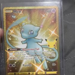 GOLDEN MEW POKEMON CARD