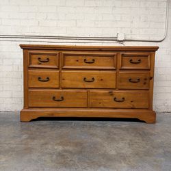 Delivery Is Available  vintage Solid wood dresser with 8 storage drawers $450 OBO!