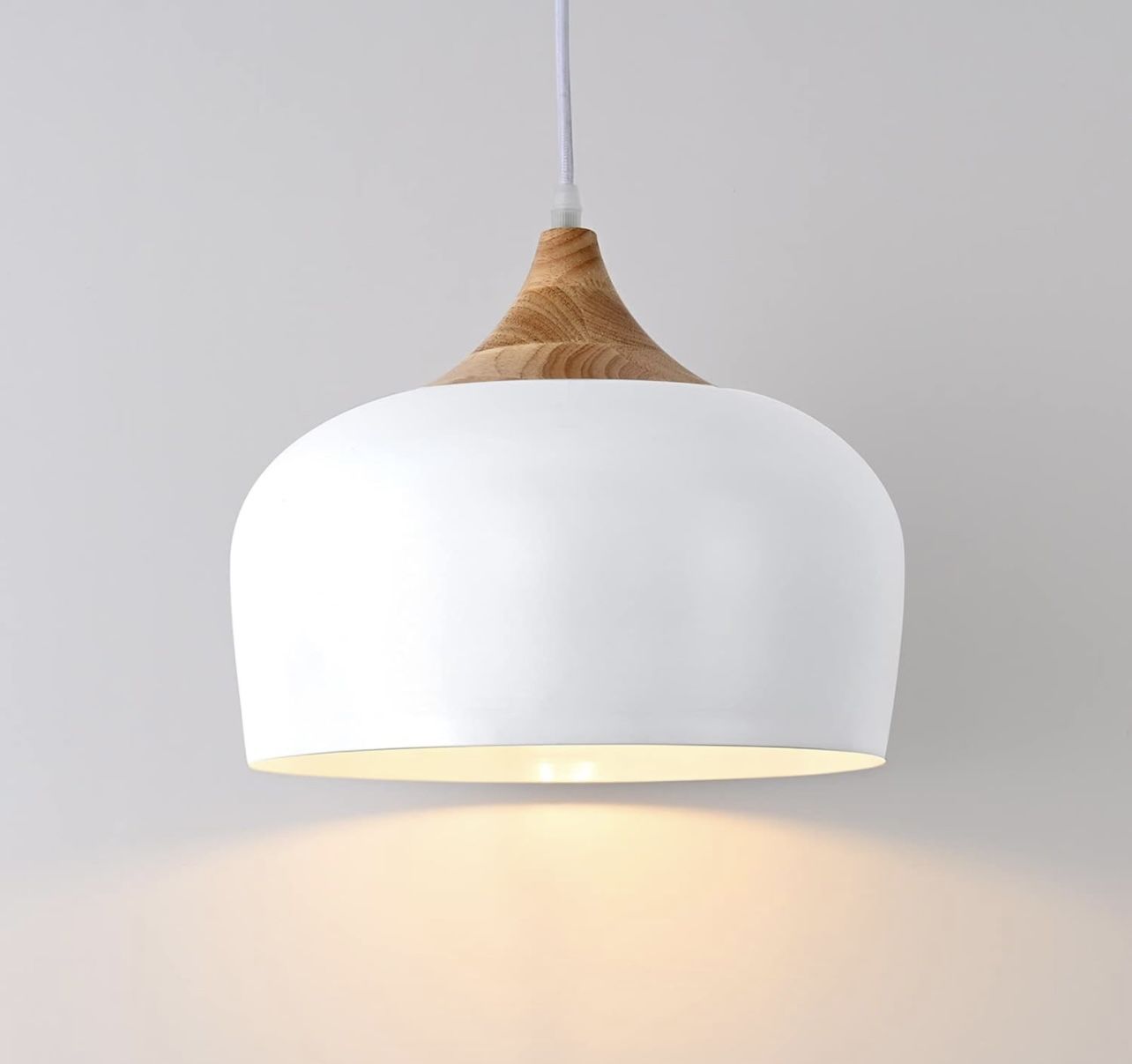 Modern Solid Wood Pendant Light Large Ceiling Hanging Lamp Adjustable Fixture Kitchen Dining Chandelier