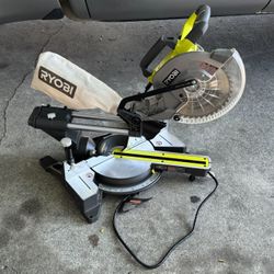 RYOBI 15 Amp 10 in. Corded Sliding Compound Miter Saw with LED Cutline Indicator