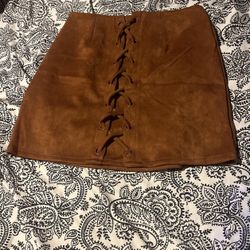 Falda De Cuero 