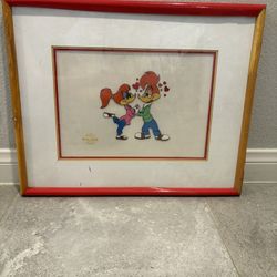 ONLY REASONABLE OFFERS WILL BE CONSIDERED Walter Lantz Woody Woodpecker & Winnie 'Lovebirds' Serigraph - Limited Edition w/ COA