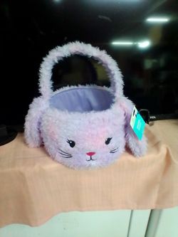 Celebrate Easter Soft Plush Bunny Basket 
