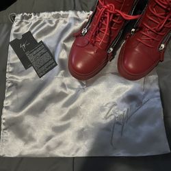 Red Giuseppe Zanotti Zip Ups