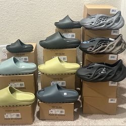 Adidas Yeezy Slides/Foams, All 100% Authentic