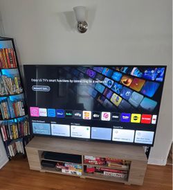 75 inch LG TV  - left side of screen cracked