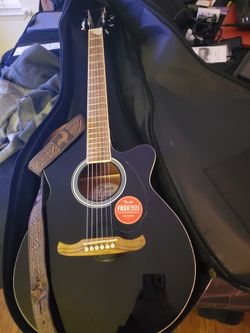 Fender Acoustic Electric Guitar With Case