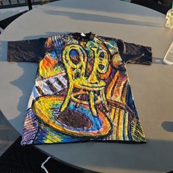 1993 Monterey Jazz Festival Exotic T shirt  By I. Magnus Size Large 100 % Cotton Very Unique