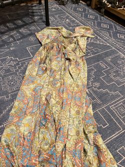 Paisley Print Maxi Dress