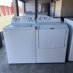 White Amana Washer And Maytag Electric Dryer