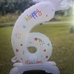 # 6 Birthday Balloon  6 Years Old 
