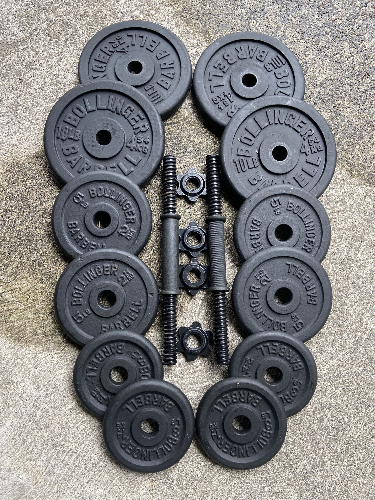 Weights and dumbbells very clean