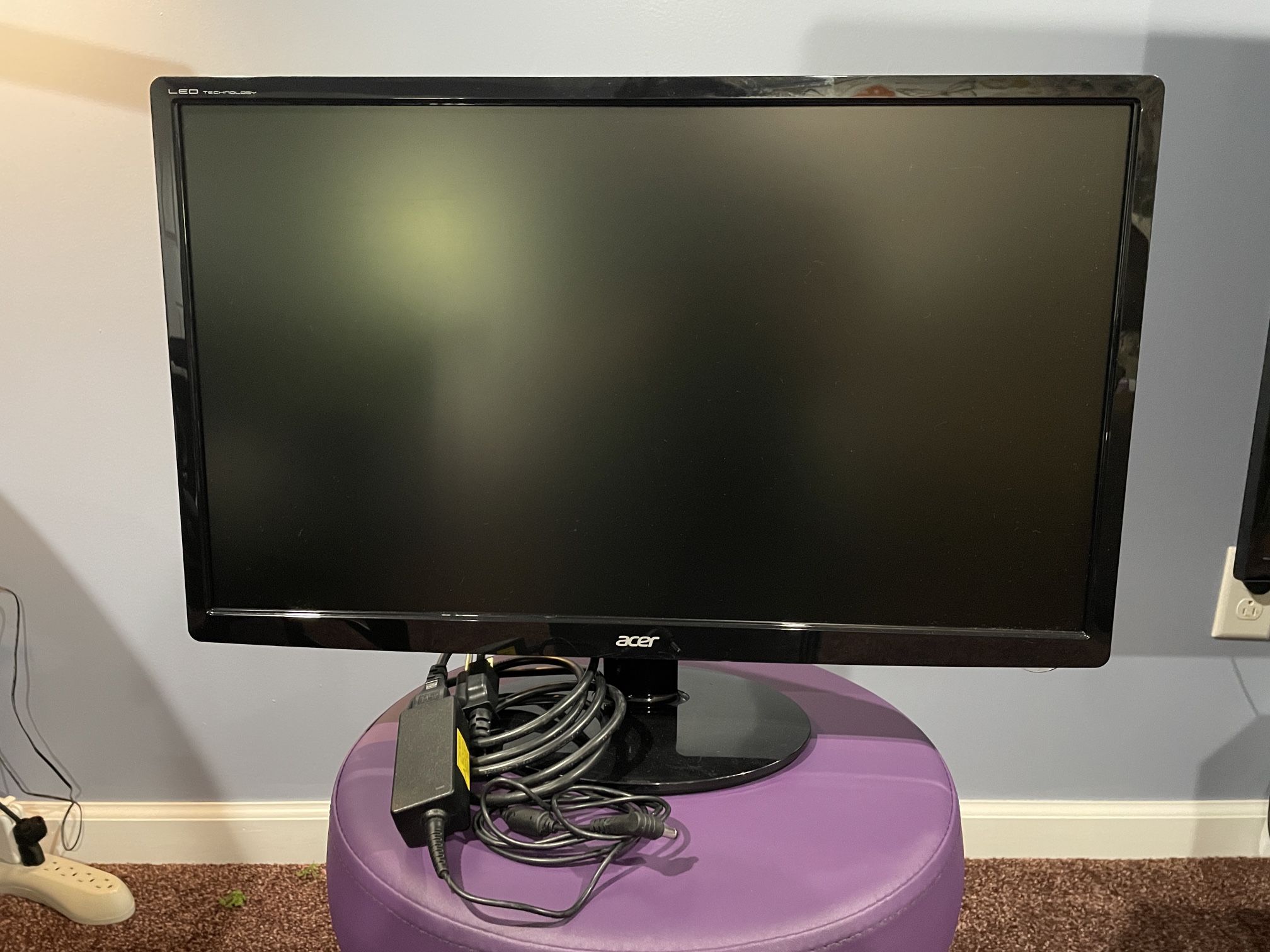 Acer S241HL bmid 24-Inch Screen LED-Lit Computer Monitor,Black