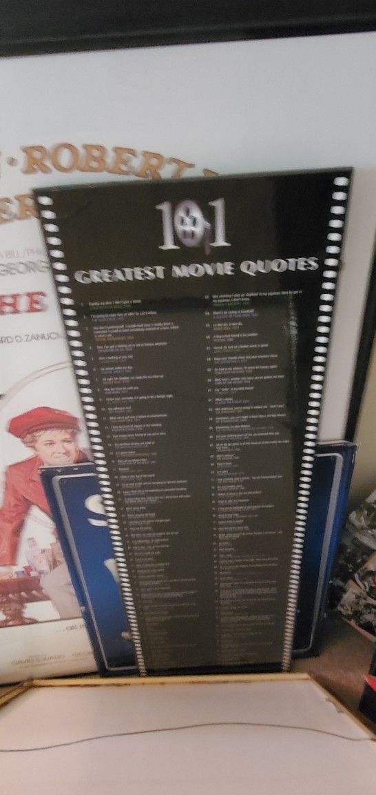 101 Movie Quotes Wall Decor
