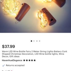 LED Fairy Lights For Bottles 45 Count 