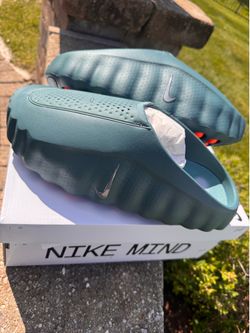 Size 11 - Nike Mind 001 Men's Pregame Mules Mineral Slate