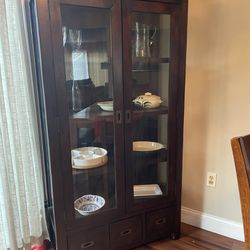 Solid wood bookcase or display