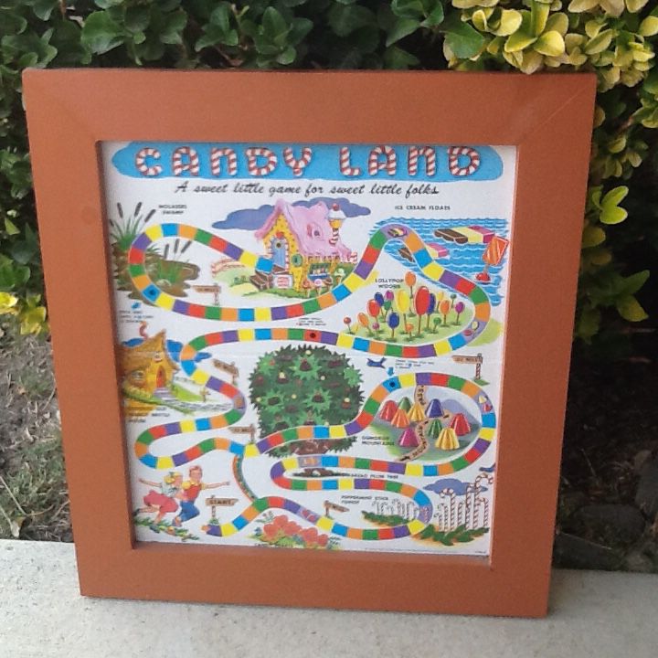 Framed Chutes N Ladders and Candyland Classic Game Boards