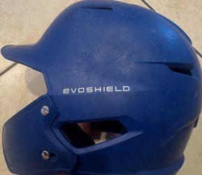 Evoshield Blue Batting Baseball Helmet w/ Jaw Guard