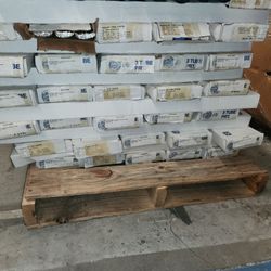 Cases of new Tech alloy stainless steel 36 inch long welding rods.
