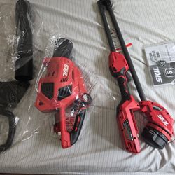 SKIL PWRCORE Brushless 40v String Trimmer And 500 CFM Leaf Blower