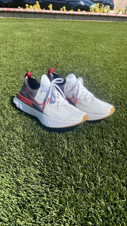 Nike React Infinity Run Flyknit White Light Brown Sz10 Men