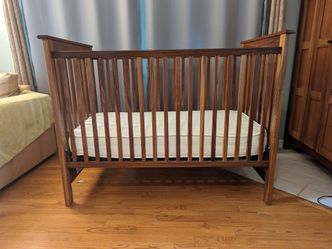 Room and Board Nest crib, Walnut